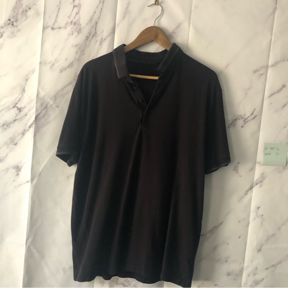 VINTAGE 90s CLAIBORNE SHORT SLEEVE POLO SHURT BLACK/GRAY MENS XL - Picture 1 of 7